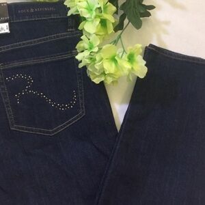 Berlin Dark Blue Embellished Skinny Jeans